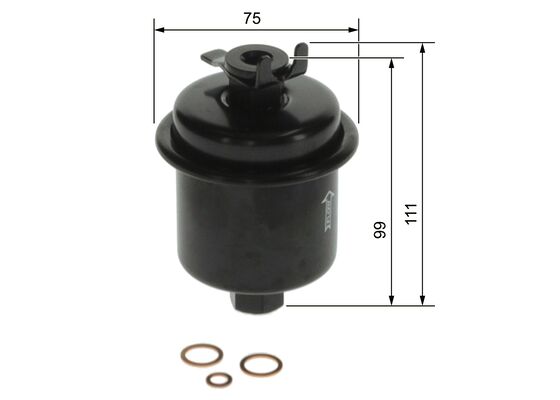 F5916 BENZIN FİLTRESİ HONDA ACCORD 90-10 CIVIC 96-00 CRV 97-06 HRV 99-10 ROVER 400 95-00 – 0450905916