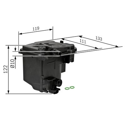 N7006 MAZOT FİLTRESİ PEUGEOT 206 207 307 308 407 C3 C4 FORD FOCUS2 1.6HDI 0450906471 – 0450907006