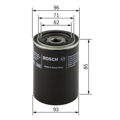 P3219 YAĞ FİLTRESİ CHRYSLER; DODGE; FORD; MERCURY; OPEL; PLYMOUTH; TOYOTA; VOLVO 120 AMAZON 1.8; 140  2.0; 140 2.0 INJECTYON; 140 2.0 INJECTYON GL; 160 – 0451103219
