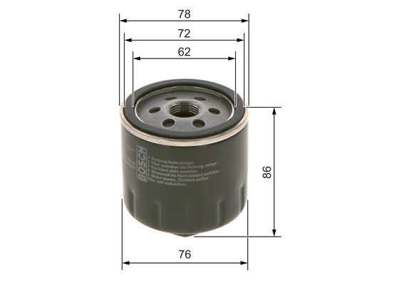 P3318 (F026407143-0986TF0008) YAĞ FİLTRESİ VW POLO-GOLF III-CADDY-BORA-OCTAVIA-FABIA-TOLEDO-LEON-PAS SAT 1.8 – 0451103318