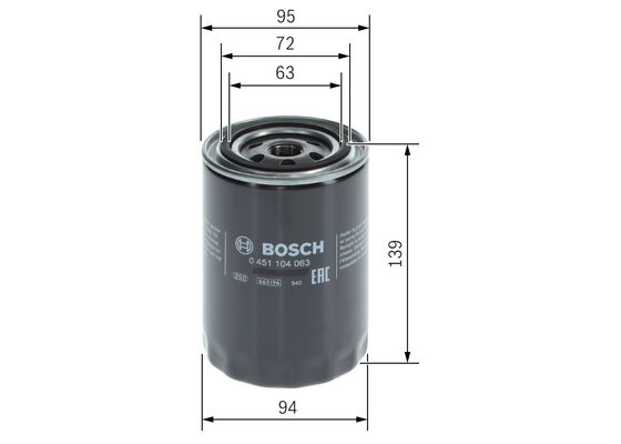 P4063 YAĞ FİLTRESİ ALFA ROMEO; ASTON MARTIN; BEDFORD; CITROEN; COMMER; FORD; LANCIA; LAND ROVER GROU P; MAZDA; TOYOTA; VOLVO 2000 BERLYNA; 2000 BERLYNA – 0451104063
