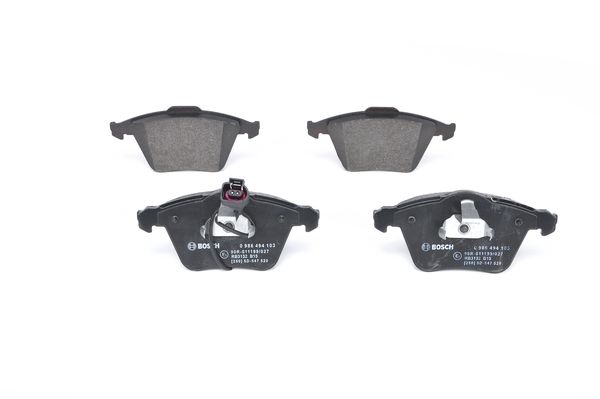 FREN BALATASI AUDI SEAT SKODA VW A3 2.0 FSI A3 3.2 QUATTRO A3 3.2 SPORTBACK QUATTRO;  EOS 1.4 TSI; EOS 1.6 FSI; EOS 2.0 FSI; EOS 2.0 TD – 0986494103