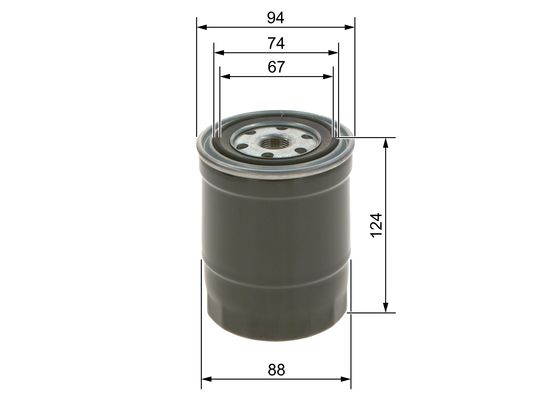 NM018 DİZEL YAKIT FİLTRESİ NISSAN HARDBODY 2.7 TD 4×4; HARDBODY 3.0 TD 4×4 – 09864B2018