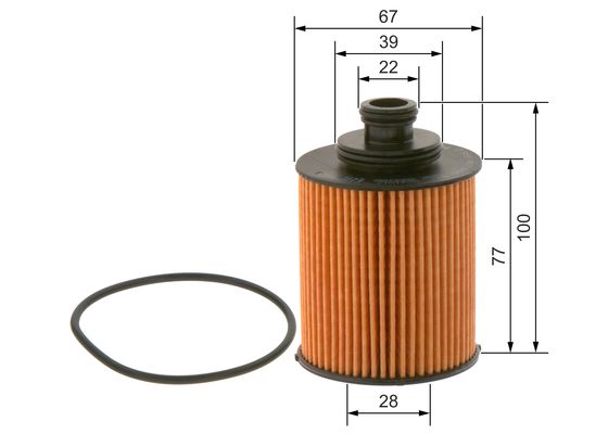 PM005 (F026407067) YAĞ FİLTRESİ CORSA-ALBEA-FIORINO-DOBLO-GRANDE PUNTO-LINEA-IDEA-LINEA-AGILA-ASTRA  H- COMERCEDESO-CORSA D 1.3 – 09864B7005
