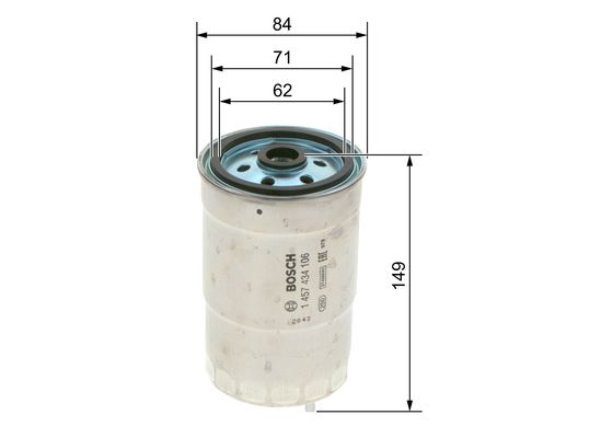 N4106 1457434105 YAKIT FİLTRESİ OPEL ASTRA-CORSA-VECTRA-BOXER- FIAT DUCATO1.7-1.9-2.4-2.5D- – 1457434106