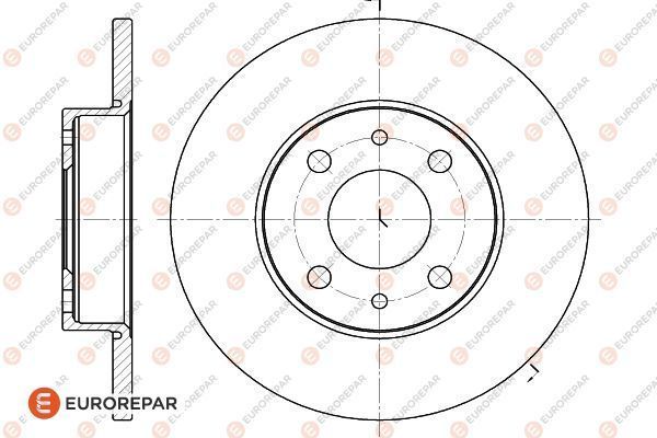 ERP FREN DISKI ON-ARKA (4D 240mm) TEMPRA TIPO – EUROREPAR (PSA) Orijinal Yedek Parça - Parçacı Kadir