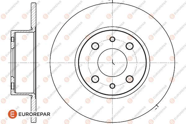 ERP FREN DISKI ARKA (4D 252mm) STILO BRAVO 01- – EUROREPAR (PSA) Orijinal Yedek Parça - Parçacı Kadir