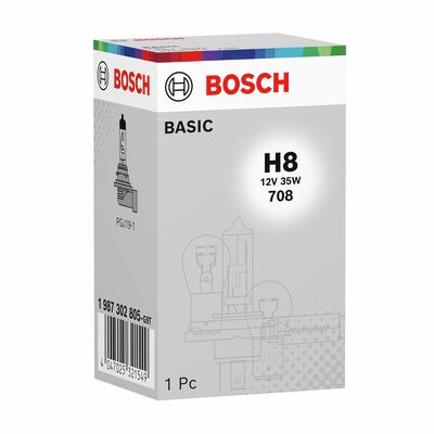 (1987302081) AMPUL (ECO) 12V H8 35W PGJ19-1TEK TELLİ FAR VE SİS – 1987302805