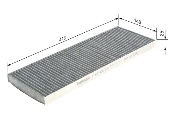 R2330 AKTİF KARBONLU POLEN FİLTRESİ OPEL;  VECTRA 1.6 İ; VECTRA 1.6 İ 16V; VECTRA 1.6 İ 16V  CARAVAN; VECTRA 1.6 Y 16V ESTATE; VECTRA 1.6 Y CAR – 1987432330