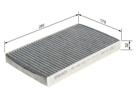 R2379 (0986TF0162) POLEN FİLTRESİ PEUGEOT 307-P308- CITROEN C2-C3-C4 1.4-1.6-2.0 16V-HDI (KARBON) – 1987432379