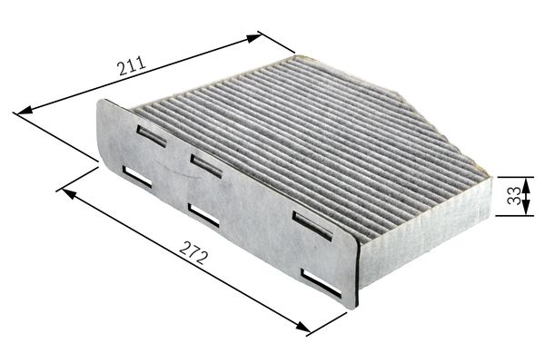 R2397 POLEN FİLTRESİ KARBONLU VW GOLF5 PASSAT CADDY3 A3 – 1987432397