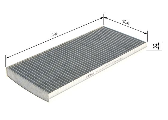 R2410 AKTİF KARBONLU POLEN FİLTRESİ MERCEDES A 150; A 160; A 160 CDI; A 170; A 180; A 180 CDI;  A 200; A 200 CDI; A 200 TURBO; B 150; B 160; B 170 – 1987432410