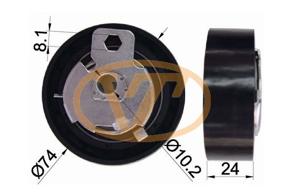 FORD EKSANTRIK GERGI RULMANI FOCUS 1,8TD / TDI MONDEO FIESTA CONNECT 1,8 TDCI 00>