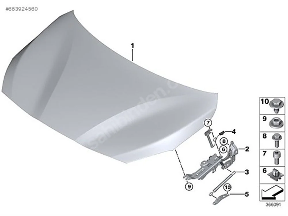 BMW KAPUT F45 14>16
