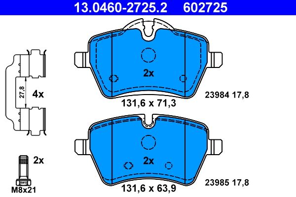 BMW FREN BALATASI ON MINI R50 R53 JOHN COOPER WORKS 06>06 R56 R57 R58 R59 COOPER S