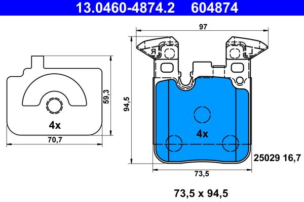 BMW ARKA FREN BALATASI BMW F30 F20 F22 F87 F23 F32 F82 M SPOR