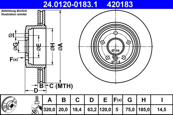 BMW ARKA FREN DISKI BMW E60 E61 320MM