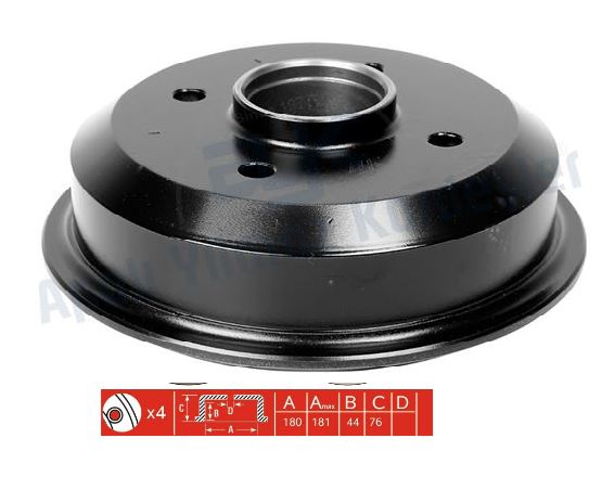FORD ARKA KAMPANA FORD ESCORT DAR TIP -ABS 91>00