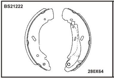 FORD ARKA FREN PABUCLU BALATA TRANSIT V184 00>06 ARKADAN CEKER