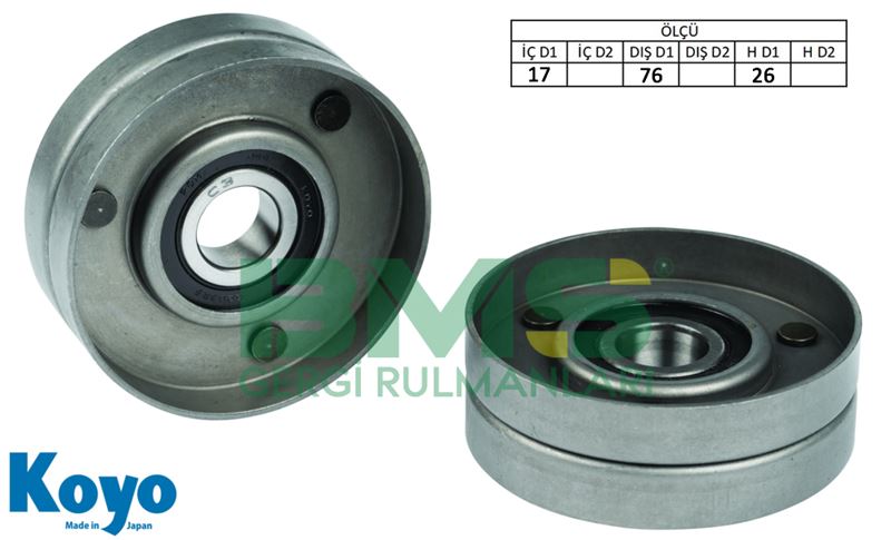 FORD ALTERNATOR GERGI RULMANI (17x76x26) LAGUNA BORA GOLF IV ESCORT FIESTA TRANSIT TOURNEO 2.0 / 2.5 / 2.