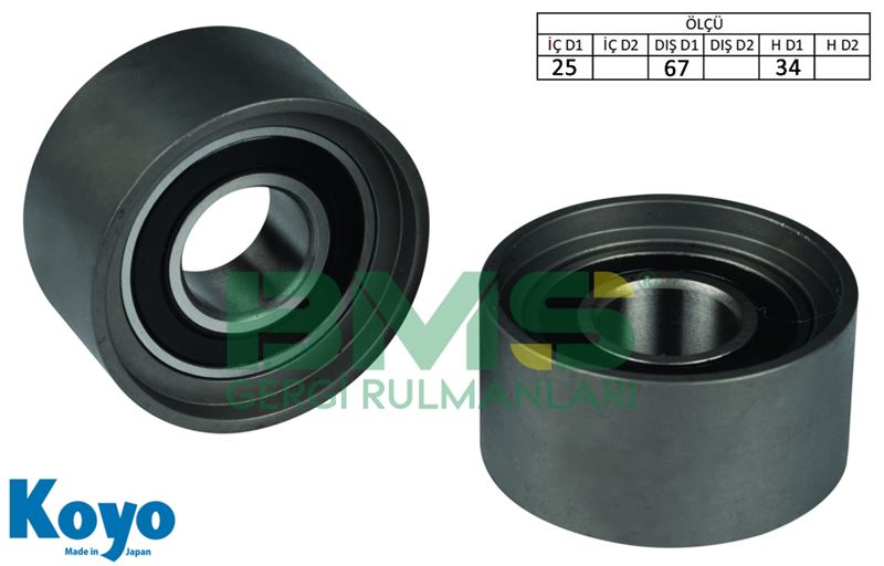 FIAT ALTERNATOR GERGI RULMANI (25x67x34 DEMIR) CITROEN: JUMPER 2.8HDI / FIAT DUCATO / OPEL: MOVANO
