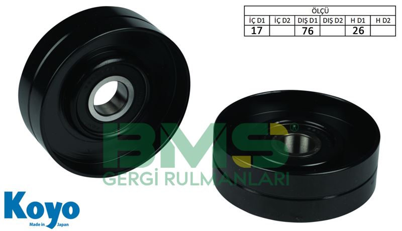 FORD ALTERNATOR GERGI RULMANI (17x76x26) LAGUNA BORA GOLF IV ESCORT FIESTA TRANSIT TOURNEO 1.4 / 1.6 / 2