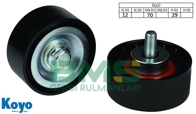FIAT V KAYIS GERGI (ALTERNATOR) RULMANI DUCATO IVECO DAILY III DAILY IV 2.3JTD OLCU: (22*70*29) 02>