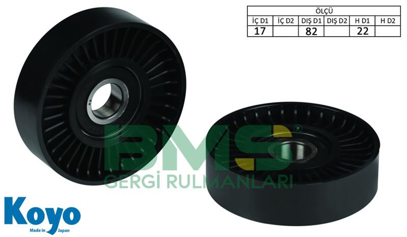 ALFA ROMEO ALTERNATOR GERGI RULMANI 17x82x22 PLASTIK (PLASTIC) ALFA ROMEO 159 1.9JTS CHEVROLET ALERO 2.2; FIAT