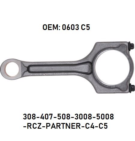 FORD PISTON KOLU 308 407 508 3008 5008 RCZ PARTNER C4 C5 DS4 DS5 BERLINGO JUMPY XSARA FOCUS C MAX DW10CTE