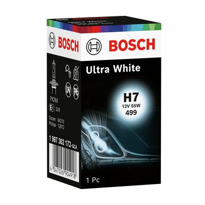 UNIVERSAL AMPUL ULTRAWHITE H7 12V 55W PX26D