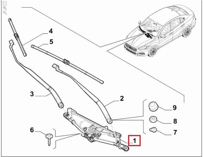 FIAT ON SILECEK MEKANIZMASI MOTORSUZ EGEA 15>