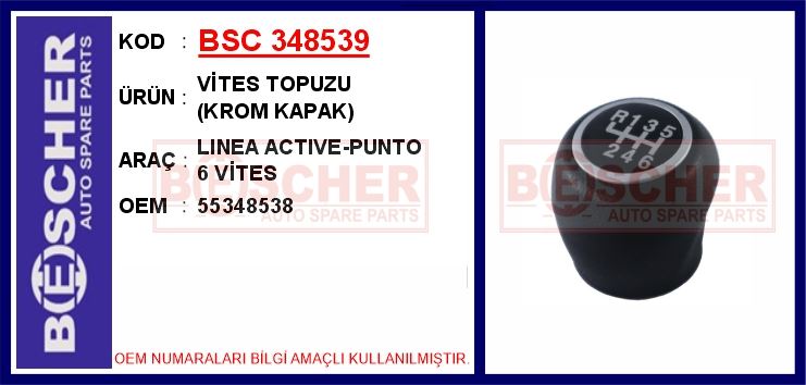 FIAT VITES TOPUZU LINEA ACTIVE-PUNTO (KROM KAPAK) 6 VITES