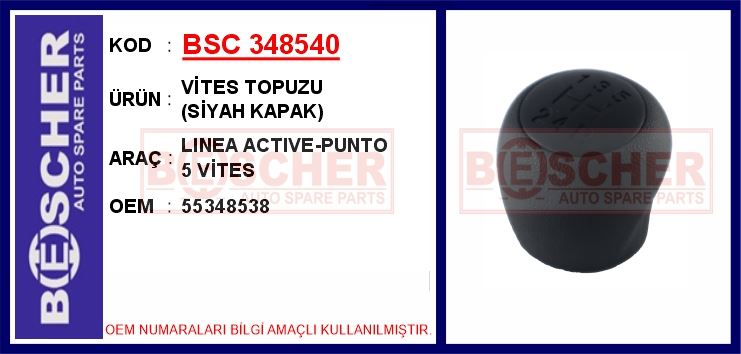 FIAT VITES TOPUZU LINEA ACTIVE PUNTO (SIYAH KAPAK) 5 VITES