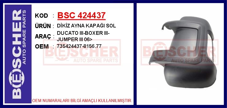 FIAT DIKIZ AYNA KAPAGI SOL DUCATO III-BOXER III-JUMPER III 06>