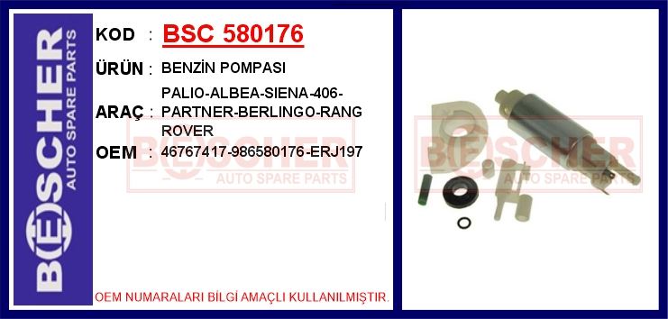 FIAT BENZIN POMPASI PALIO-ALBEA-SIENA-406-PARTNER-BERLINGO-RANG ROVER