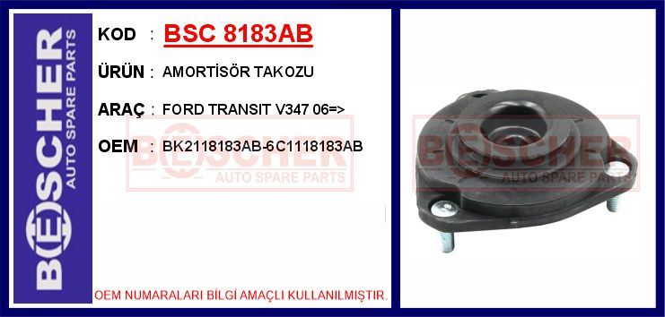 FORD ON AMORTISOR TAKOZU V347 TT9 2.2 140PS 06>11 TRANSIT CUSTOM TTF YENI TRANSIT V363 TTG 14>