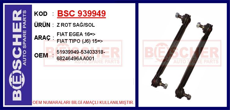 FIAT Z ROT SOMUNSUZ FIAT 500X EGEA 1.3 1.4 1.6 14> JEEP RENEGADE 1.4 1.6 14> ALFA ROMEO TONALE 1.5 HYBRID