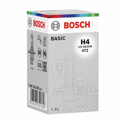 AMPÜL ECO H4 12V 60/55W P43T TIRNAKLI