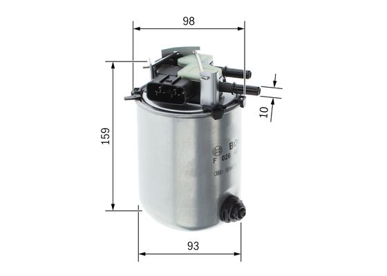 YAKIT FİLTRESİ (MAZOT) QASHQAI 14-18 / X-TRAIL 14= / R9M / K9K – BSH-F026402288