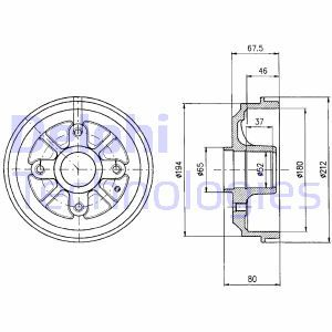 PSA ARKA FREN KAMPANASI P106 P206 P206+ (T3E) SAXO AX OLCU: (180*30) ABSSIZ