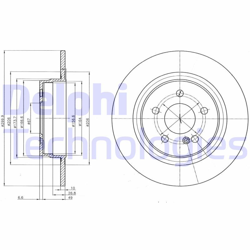 MERCEDES FREN DISKI ARKA W204 08>14 S204 09>14 C204 11> C207 09>16 A207 10>16