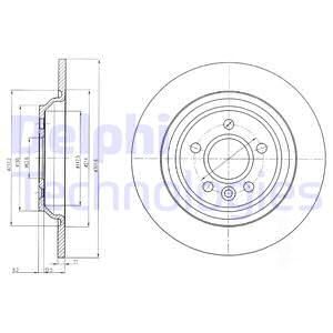 FORD ARKA FREN AYNASI VOLVO  S60 II10> S80 II 06> V60 II 13> V70 II 06> XC70 06> DÜZ 302mm
