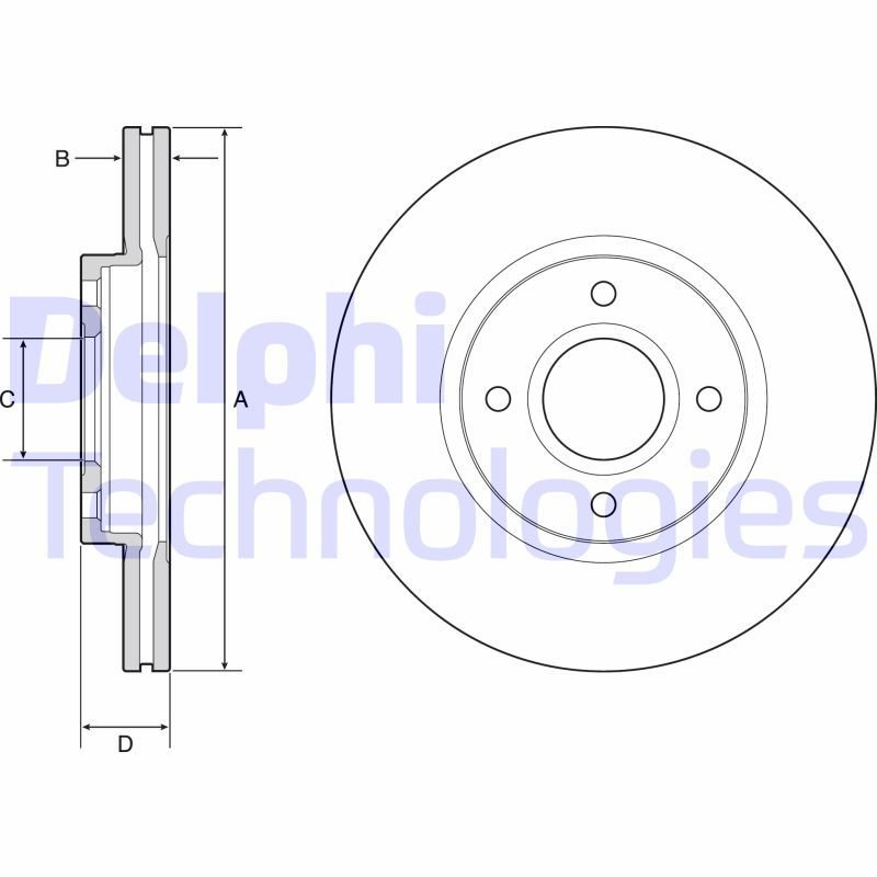 FORD ON FREN DISK AYNASI B MAX 12> FIESTA VI 13> TRANSIT COURIER 1,5 TDCI 1,6 TDCI 14>