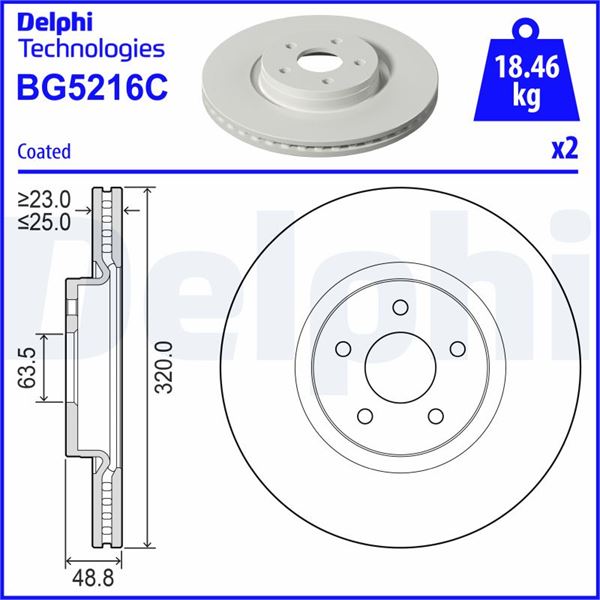 FORD ON FREN DISKI FORD CONNECT 18> ( TAKIM FIYAT ) ( 320 MM )