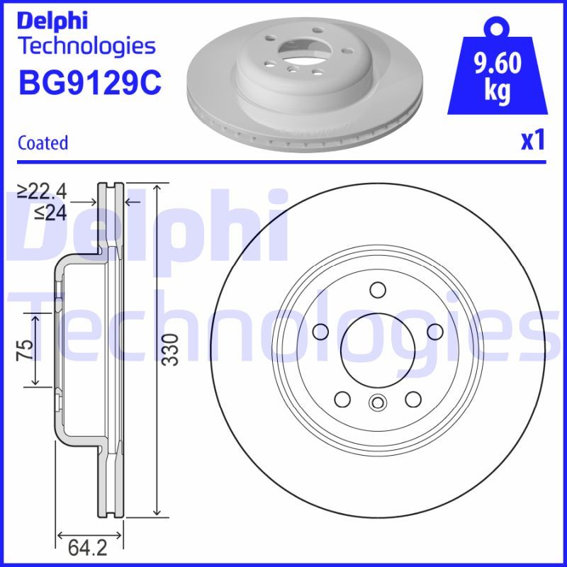 BMW FREN DISKI ON BMW F10 F11 10> HAVALI 330mm