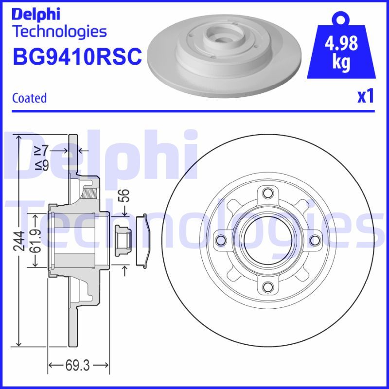 PSA FREN DISKI ARKA C3 AIRCROSS II 18 > C3 III 16 > C4 CACTUS 1.5 BLUEHDI 18 > 2008 I 15 > 208 I 1.5 BLU