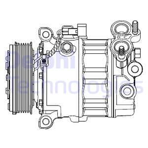 FORD KLIMA KOMPRESOR KOMPLE FORD C MAX 11> 1.6 TDCI  FOCUS III 11> 1.6 TDCI  S MAX 1.6 TDCI 11> MONDEO 1.