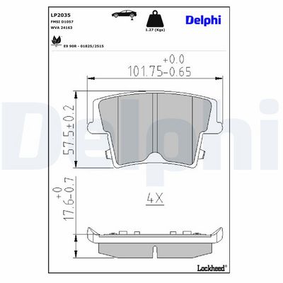 CHRYSLER FREN BALATASI ARKA CHRYSLER 300C 04>12 LANCIA THEMA 3.6 3.0D 11>