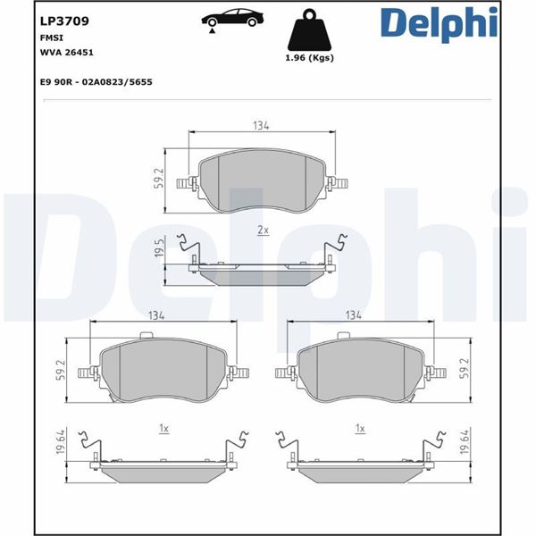 FIAT ON FREN BALATASI EGEA 1.3 / 1.4 / 1.6D MULTIJET 21>