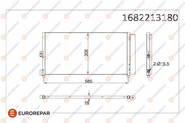 FIAT KLIMA RADYATORU (KONDANSER) DOBLO IDEA 1.3 MULTIJET / 1.9JTD 03>